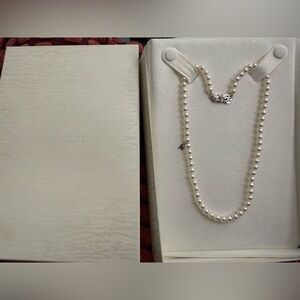 Mikimoto Classic Pearl Necklace with 18k WHITE GOLD Clasp